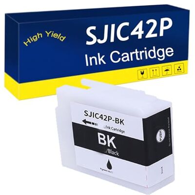 RTEUYH Compatible Ink Cartridge for EPSON SJIC42P-BK SJIC42P-C SJIC42P-M SJIC42P-Y – High Yield (50ML) Replacement for CW-C4000e C4030 C4000 C4020 Printers Easy Installation Black RTEUYH Compatible Ink Cartridge for EPSON SJIC42P-BK SJIC42P-C SJIC42P-M SJIC42P-Y – High Yield (50ML) Replacement for CW-C4000e C4030 C4000 C4020 Printers Easy Installation Black