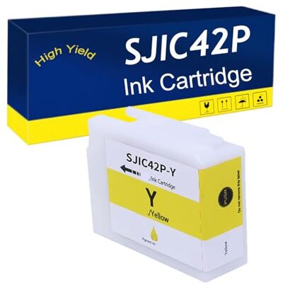 RTEUYH Compatible Ink Cartridge for EPSON SJIC42P-BK SJIC42P-C SJIC42P-M SJIC42P-Y – High Yield (50ML) Replacement for CW-C4000e C4030 C4000 C4020 Printers Easy Installation Yellow RTEUYH Compatible Ink Cartridge for EPSON SJIC42P-BK SJIC42P-C SJIC42P-M SJIC42P-Y – High Yield (50ML) Replacement for CW-C4000e C4030 C4000 C4020 Printers Easy Installation Yellow