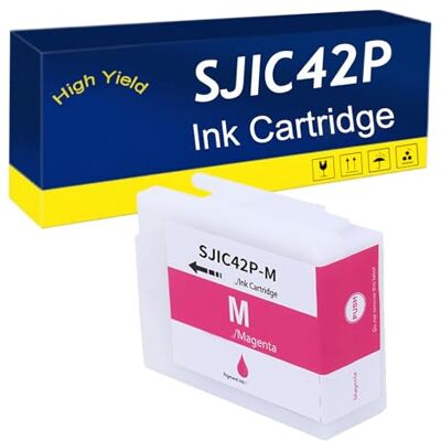 RTEUYH Compatible Ink Cartridge for EPSON SJIC42P-BK SJIC42P-C SJIC42P-M SJIC42P-Y – High Yield (50ML) Replacement for CW-C4000e C4030 C4000 C4020 Printers Easy Installation Magenta RTEUYH Compatible Ink Cartridge for EPSON SJIC42P-BK SJIC42P-C SJIC42P-M SJIC42P-Y – High Yield (50ML) Replacement for CW-C4000e C4030 C4000 C4020 Printers Easy Installation Magenta
