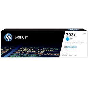 HP CF541X 203X High Yield Original LaserJet Toner Cartridge, Cyan, Single Pack HP CF541X 203X High Yield Original LaserJet Toner Cartridge, Cyan, Single Pack