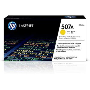 HP CE402A 507A Original LaserJet Toner Cartridge, Yellow, Single Pack HP CE402A 507A Original LaserJet Toner Cartridge, Yellow, Single Pack