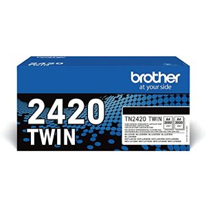 Brother TN-2420TWIN Toner Cartridge, Black, Twin Pack, High Yield, includes 2 x Toner Cartridge, Genuine Supplies Brother TN-2420TWIN Toner Cartridge, Black, Twin Pack, High Yield, includes 2 x Toner Cartridge, Genuine Supplies