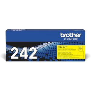 Brother TN-242Y Toner Cartridge, Yellow, Single Pack, Standard Yield, Includes 1 x Toner Cartridge, Genuine Supplies Brother TN-242Y Toner Cartridge, Yellow, Single Pack, Standard Yield, Includes 1 x Toner Cartridge, Genuine Supplies