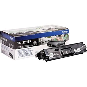 Brother TN-326BK Toner Cartridge, Black, Single Pack, High Yield, Includes 1 x Toner Cartridge, Genuine Supplies Brother TN-326BK Toner Cartridge, Black, Single Pack, High Yield, Includes 1 x Toner Cartridge, Genuine Supplies