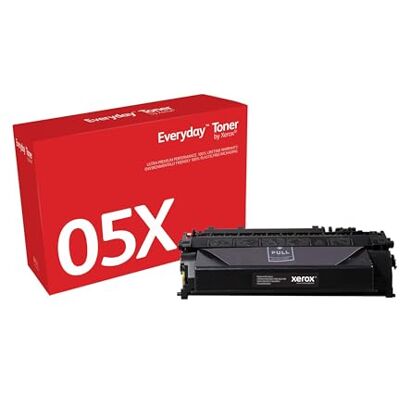 Xerox Everyday Compatible HP 05X CE505X Black Toner, High Capacity Xerox Everyday Compatible HP 05X CE505X Black Toner, High Capacity
