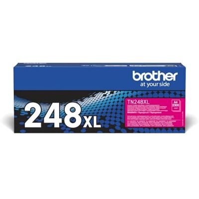 Brother TN-248XLM Toner Cartridge, Magenta, Single Pack, High Yield, Includes 1 x Toner Cartridge, Genuine Supplies Brother TN-248XLM Toner Cartridge, Magenta, Single Pack, High Yield, Includes 1 x Toner Cartridge, Genuine Supplies
