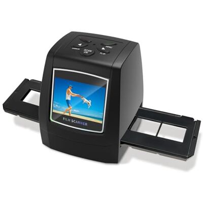 DigitConvert 35mm Slide & Film Negative Scanner, Convert Slides to Digital Mini digital film scanner with 2.4 LCD screen; converts 35mm negatives and slides to JPEG images; easy load film adapters DigitConvert 35mm Slide & Film Negative Scanner, Convert Slides to Digital Mini digital film scanner with 2.4 LCD screen; converts 35mm negatives and slides to JPEG images; easy load film adapters