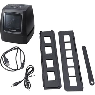 JUYAXIN Compactly Negatives Film Scanner for 35mm and 135mm Negatives, Ideal for Family Users Historical Document Preservation Old Photo Digitizer JUYAXIN Compactly Negatives Film Scanner for 35mm and 135mm Negatives, Ideal for Family Users Historical Document Preservation Old Photo Digitizer