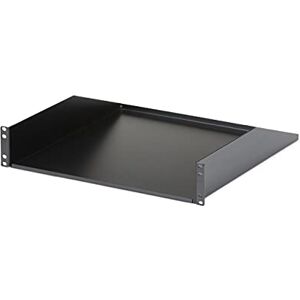 StarTech .com 2U Server Rack Shelf Universal Rack Mount Cantilever Shelf for 19" Network Equipment Rack & Cabinet Heavy Duty Steel – Weight Capacity 125lb/56kg 18" Deep Tray, Black (CABSHELFHD) StarTech .com 2U Server Rack Shelf Universal Rack Mount Cantilever Shelf for 19" Network Equipment Rack & Cabinet Heavy Duty Steel – Weight Capacity 125lb/56kg 18" Deep Tray, Black (CABSHELFHD)