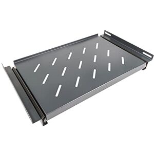 aiten data Grid Sliding Tray 1U 490mm Width x 300mm Bottom for Cabinet Rack Mural 19" with 450mm Bottom Laminated Steel Capacity 17 Kilos aiten data Grid Sliding Tray 1U 490mm Width x 300mm Bottom for Cabinet Rack Mural 19" with 450mm Bottom Laminated Steel Capacity 17 Kilos