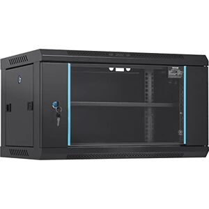 VEVOR 6U Wall Mount Network Server Cabinet, 15.5'' Deep, Server Rack Cabinet Enclosure, 200 lbs Max. Ground-mounted Load Capacity, with Locking Glass Door Side Panels, for IT Equipment, A/V Devices VEVOR 6U Wall Mount Network Server Cabinet, 15.5'' Deep, Server Rack Cabinet Enclosure, 200 lbs Max. Ground-mounted Load Capacity, with Locking Glass Door Side Panels, for IT Equipment, A/V Devices
