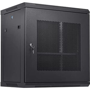 VEVOR 12U Wall Mount Network Server Cabinet, 15.5'' Deep, Server Rack Cabinet Enclosure, 200 lbs Max. Ground-mounted Load Capacity, with Locking Door Side Panels, for IT Equipment, A/V Devices VEVOR 12U Wall Mount Network Server Cabinet, 15.5'' Deep, Server Rack Cabinet Enclosure, 200 lbs Max. Ground-mounted Load Capacity, with Locking Door Side Panels, for IT Equipment, A/V Devices