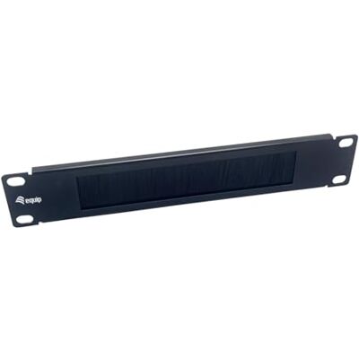 Equip Cable Grommet Brush Plate 10" 1U Black Equip Cable Grommet Brush Plate 10" 1U Black