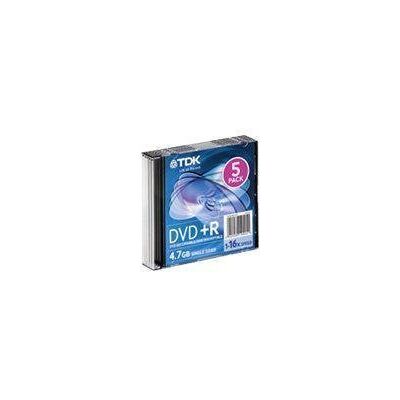 TDK T19446 4.7GB 16x Speed 120min DVD+R Jewel Case TDK T19446 4.7GB 16x Speed 120min DVD+R Jewel Case