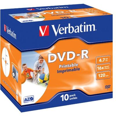 Verbatim 43521/10 4.7GB DVD-R blank DVD blank DVDs (4.7 GB, DVD-R, 120 mm, Cakebox) Verbatim 43521/10 4.7GB DVD-R blank DVD blank DVDs (4.7 GB, DVD-R, 120 mm, Cakebox)