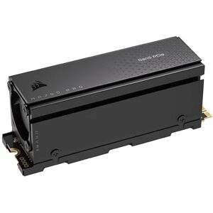 Corsair MP700 PRO with Air Cooler 2TB M.2 PCIe Gen5 x4 NVMe 2.0 SSD – M.2 2280 – Up to 12,400MB/sec Sequential Read – High-Density TLC NAND – Black Corsair MP700 PRO with Air Cooler 2TB M.2 PCIe Gen5 x4 NVMe 2.0 SSD – M.2 2280 – Up to 12,400MB/sec Sequential Read – High-Density TLC NAND – Black