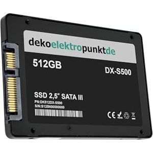 dekoelektropunktde Compatible with Samsung NP365E5C NP700G7C-S01DE P200-FA02DE 512GB SSD 2,5 Inch SATA3 Solid State Drive for