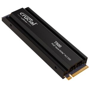 Crucial T500 2TB SSD PCIe Gen4 NVMe M.2 with Heatsink, Up to 7400MB/s, Compatible with PlayStation 5, TLC NAND, Desktop PC, Solid State Drive CT2000T500SSD5 Crucial T500 2TB SSD PCIe Gen4 NVMe M.2 with Heatsink, Up to 7400MB/s, Compatible with PlayStation 5, TLC NAND, Desktop PC, Solid State Drive CT2000T500SSD5