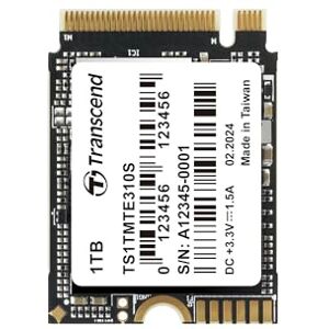 Transcend 1TB M.2 2230 NVMe PCIe Gen4 x4 SSD MTE310S (Read/Write up to 5,000/3,500 MB/s- TS1TMTE310S-E Transcend 1TB M.2 2230 NVMe PCIe Gen4 x4 SSD MTE310S (Read/Write up to 5,000/3,500 MB/s- TS1TMTE310S-E