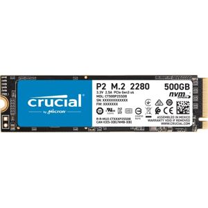 Crucial P2 CT500P2SSD8 SSD Internal 500GB, Speeds up to 2400MB/s (3D NAND, NVMe, PCIe, M.2)