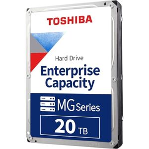 Toshiba 20TB Enterprise Internal Hard Drive – MG Series 3.5" SATA HDD for Server, Storage, 24/7 Operation, Hyperscale, Cloud (MG10ACA20TE) Toshiba 20TB Enterprise Internal Hard Drive – MG Series 3.5" SATA HDD for Server, Storage, 24/7 Operation, Hyperscale, Cloud (MG10ACA20TE)