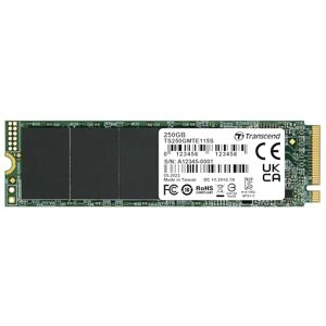 Transcend 250GB MTE115S M.2 2280 PCIe Gen3 x4 NVMe SSD, 3D NAND Flash, Low Power Consumption, for Laptop/Desktop/Gaming -TS250GMTE115S Transcend 250GB MTE115S M.2 2280 PCIe Gen3 x4 NVMe SSD, 3D NAND Flash, Low Power Consumption, for Laptop/Desktop/Gaming -TS250GMTE115S