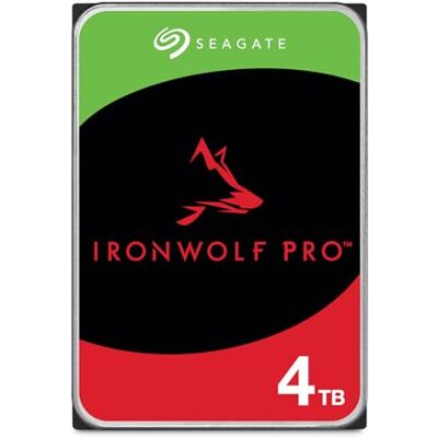 Seagate IronWolf Pro 4TB, Enterprise Internal NAS HDD, CMR, 3.5 Inch, SATA 6GB/s, 7.200 RPM, 256MB Cache for RAID NAS, Data Rescue Services, Frustration Free Packaging (ST4000NTZ01) Seagate IronWolf Pro 4TB, Enterprise Internal NAS HDD, CMR, 3.5 Inch, SATA 6GB/s, 7.200 RPM, 256MB Cache for RAID NAS, Data Rescue Services, Frustration Free Packaging (ST4000NTZ01)