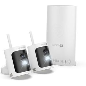 Swann AllSecure 4K Wireless Security System with 2 x WiFi Cameras & 2 x Rechargeable Batteries, NVR Tower, Always Charged, Always Secure AS4K800SD2 Swann AllSecure 4K Wireless Security System with 2 x WiFi Cameras & 2 x Rechargeable Batteries, NVR Tower, Always Charged, Always Secure AS4K800SD2