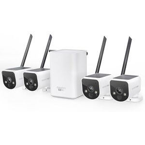 Swann MaxRanger4K Wireless NVR Security System, 4-Cam Kit with Solar Panels, Longest Range Wi-Fi, Person/Vehicle Detection, Colour Night Vision, Local Storage, No Monthly Fee, MR4KSD4 Swann MaxRanger4K Wireless NVR Security System, 4-Cam Kit with Solar Panels, Longest Range Wi-Fi, Person/Vehicle Detection, Colour Night Vision, Local Storage, No Monthly Fee, MR4KSD4