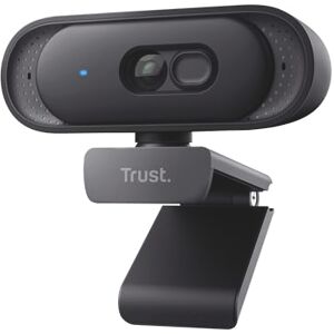 Trust Ovala 2K QHD Webcam with Microphone and Privacy Cover, 75° Field of View, USB-C/USB-A, Fixed Focus Computer Camera, Digital Noise Reduction, Webcam for PC Laptop Mac Zoom Teams, Black Trust Ovala 2K QHD Webcam with Microphone and Privacy Cover, 75° Field of View, USB-C/USB-A, Fixed Focus Computer Camera, Digital Noise Reduction, Webcam for PC Laptop Mac Zoom Teams, Black