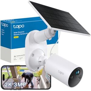 Tapo TC82 KIT 2K 3MP Battery Solar Security Camera Outdoor, Maintenance-free, Colour Night Vision, Outdoor Camera No Monthly Fee, Smart Person Detection, IP65, Works with Alexa & Google Tapo TC82 KIT 2K 3MP Battery Solar Security Camera Outdoor, Maintenance-free, Colour Night Vision, Outdoor Camera No Monthly Fee, Smart Person Detection, IP65, Works with Alexa & Google