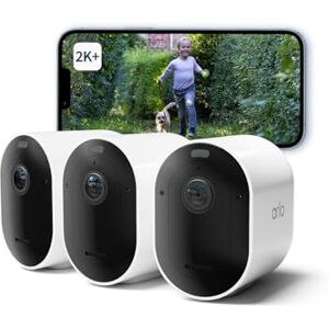 Arlo Pro 5 Security Camera Outdoor Wireless, 2K Video Battery Operated Home Outdoor Camera With Advanced Colour Night Vision, Siren & Dual-Band WiFi, Secure Trial Included, 3 Cameras, White Arlo Pro 5 Security Camera Outdoor Wireless, 2K Video Battery Operated Home Outdoor Camera With Advanced Colour Night Vision, Siren & Dual-Band WiFi, Secure Trial Included, 3 Cameras, White