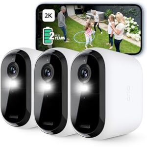 Arlo Essential 2K XL Video Security Camera Outdoor Wireless, XL Battery Operated Home Camera With Colour Night Vision, Light, Siren, 2 Way Audio & WiFi, Secure Free Trial, 3 Cameras, White Arlo Essential 2K XL Video Security Camera Outdoor Wireless, XL Battery Operated Home Camera With Colour Night Vision, Light, Siren, 2 Way Audio & WiFi, Secure Free Trial, 3 Cameras, White