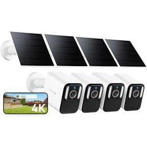 Anona Aurora 4K Solar Security Cameras Wireless Outdoor, Forever Power with Solar Panel, 8MP Color Night Vision, 24/7 AOV Recording, No Monthly Fees, AI Detection, Easy Setup, 2.4 G WiFi, IP67, 4 Pack Anona Aurora 4K Solar Security Cameras Wireless Outdoor, Forever Power with Solar Panel, 8MP Color Night Vision, 24/7 AOV Recording, No Monthly Fees, AI Detection, Easy Setup, 2.4 G WiFi, IP67, 4 Pack