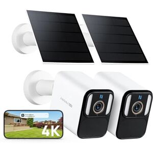 Anona Aurora 4K Solar Security Cameras Wireless Outdoor, Forever Power with Solar Panel, 8MP Color Night Vision, 24/7 AOV Recording, No Monthly Fees, AI Detection, Easy Setup, 2.4 G WiFi, IP67, 2 Pack Anona Aurora 4K Solar Security Cameras Wireless Outdoor, Forever Power with Solar Panel, 8MP Color Night Vision, 24/7 AOV Recording, No Monthly Fees, AI Detection, Easy Setup, 2.4 G WiFi, IP67, 2 Pack