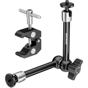 NEEWER 9.8"/25cm Adjustable Magic Arm with Super Clamp, 1/4" & 3/8" Threads, 1/4" Screws for Flash/LED Light/Microphone/Monitor, Compatible with SmallRig Camera Cage, Max Load: 4.4lb/2kg, ST25C NEEWER 9.8"/25cm Adjustable Magic Arm with Super Clamp, 1/4" & 3/8" Threads, 1/4" Screws for Flash/LED Light/Microphone/Monitor, Compatible with SmallRig Camera Cage, Max Load: 4.4lb/2kg, ST25C