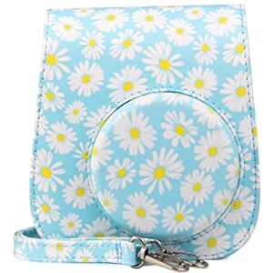 HEYBB Camera Bag Flower PU Leather Mini Film Camera Shoulder Bag Protective Case Protective Case Bag Fit for Fujifilm Fit for Mini 11 9 8 Camera Bag (Color : C)