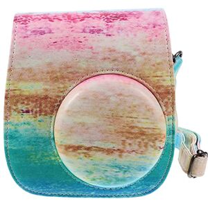 SUPVOX Instant Camera Bag Camera Accessory Bag Instant Camera Cover Camera Protective Bag Instant Film Camera Bag DSLR Camera Bag Small Camera case Rainbow pu Accessories Travel