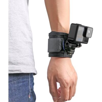SUREWO Wrist Strap Mount Compatible with GoPro Hero 13/12/11/10/9/8/7//6/5 Black,DJI Osmo Action 5 pro/4/3,Insta 360 ONE R,AKASO/Campark and More SUREWO Wrist Strap Mount Compatible with GoPro Hero 13/12/11/10/9/8/7//6/5 Black,DJI Osmo Action 5 pro/4/3,Insta 360 ONE R,AKASO/Campark and More