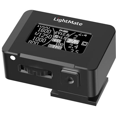 HYTGOO LightMate Lite 2R Light Meter, 30°FOV High Precision Ambient Light Digital Exposure Meter, 0.96in Large OLED Screen, Ultra-Compact 1.24oz, Rechargeable 20H Battery Life, for Film Leica Cameras, Black HYTGOO LightMate Lite 2R Light Meter, 30°FOV High Precision Ambient Light Digital Exposure Meter, 0.96in Large OLED Screen, Ultra-Compact 1.24oz, Rechargeable 20H Battery Life, for Film Leica Cameras, Black