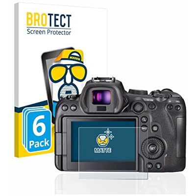 brotect Screen Protector Anti-Glare compatible with Canon EOS R6 (6 Pack) Screen Protector Matte, Anti-Fingerprint Protection Film brotect Screen Protector Anti-Glare compatible with Canon EOS R6 (6 Pack) Screen Protector Matte, Anti-Fingerprint Protection Film