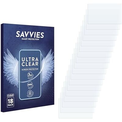 Savvies Protection Film compatible with Leica CS20 3.75G 18 Pack Clear Screen Protection Made in Germany Anti-Scratch Transparent Foil Savvies Protection Film compatible with Leica CS20 3.75G 18 Pack Clear Screen Protection Made in Germany Anti-Scratch Transparent Foil