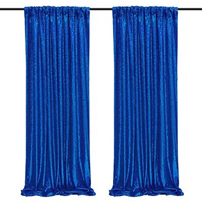 SoarDream Navy Blue Sequin Backdrop 2 Pieces 2ftx8ft Glitter Backdrop Curtains Birthday Party Decoration Photography Backgrounds Fabric Backdrop SoarDream Navy Blue Sequin Backdrop 2 Pieces 2ftx8ft Glitter Backdrop Curtains Birthday Party Decoration Photography Backgrounds Fabric Backdrop