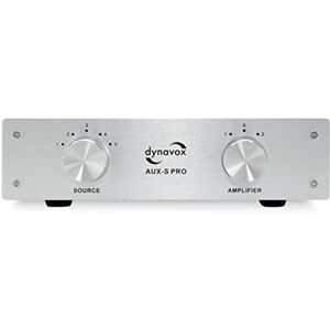 Dynavox AUX-S PRO 5 RCA Input Extension Switch with Two Stereo and Surround Amplifier Connectors Silver Dynavox AUX-S PRO 5 RCA Input Extension Switch with Two Stereo and Surround Amplifier Connectors Silver