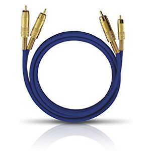 OEHLBACH NF 1master 300 Excellent Analogue Stereo Audio RCA Cable 2x RCA / 2x RCA Full Metal Plug, Shielding 3 m Blue OEHLBACH NF 1master 300 Excellent Analogue Stereo Audio RCA Cable 2x RCA / 2x RCA Full Metal Plug, Shielding 3 m Blue