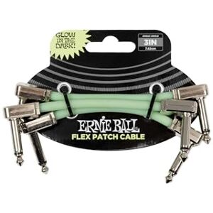 Ernie Ball Flex Patch Cable 3in Glow in Dark 3 Pack Ernie Ball Flex Patch Cable 3in Glow in Dark 3 Pack