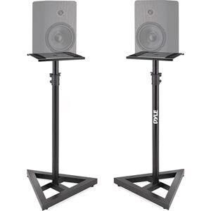 Pyle Universal Speaker Stands, Adjustable Height 66–132 cm, Heavy-Duty Surround Sound Floor Stands, Bookshelf Speaker Mount, Stable Base, Supports up to 41 kg Pyle Universal Speaker Stands, Adjustable Height 66–132 cm, Heavy-Duty Surround Sound Floor Stands, Bookshelf Speaker Mount, Stable Base, Supports up to 41 kg