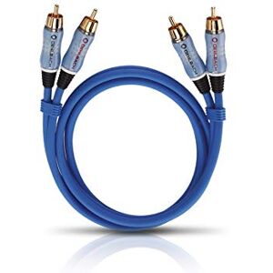 OEHLBACH Beat Stereo Audio Cable RCA Cable Set for CD Players and Amplifiers Effective Shielding OFC Copper 1 m Blue OEHLBACH Beat Stereo Audio Cable RCA Cable Set for CD Players and Amplifiers Effective Shielding OFC Copper 1 m Blue