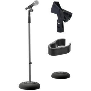 Pyle , Microphone Stand, Universal Mic Mount with Heavy Compact Base, Portable Mic Stand, Boom, Height Adjustable Straight Stands (85 – 152 cm.) Pyle , Microphone Stand, Universal Mic Mount with Heavy Compact Base, Portable Mic Stand, Boom, Height Adjustable Straight Stands (85 – 152 cm.)