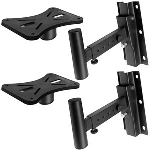 Pyle Speaker Mounting Bracket Dual Adjustable 90°–30° Tilt Rotation with Solid Steel Pin Safety Stop, 31.75cm Wall Arm, Universal Sound Bar Mount, Space-Saving for Small Apartment Storage Pyle Speaker Mounting Bracket Dual Adjustable 90°–30° Tilt Rotation with Solid Steel Pin Safety Stop, 31.75cm Wall Arm, Universal Sound Bar Mount, Space-Saving for Small Apartment Storage